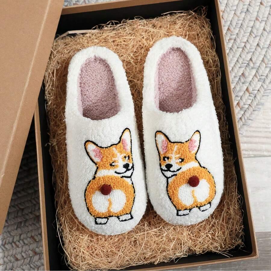wsuwane kapcie corgi