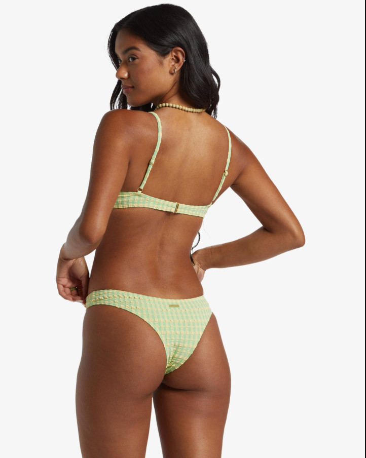 zielona góra od bikini wzór kratka 