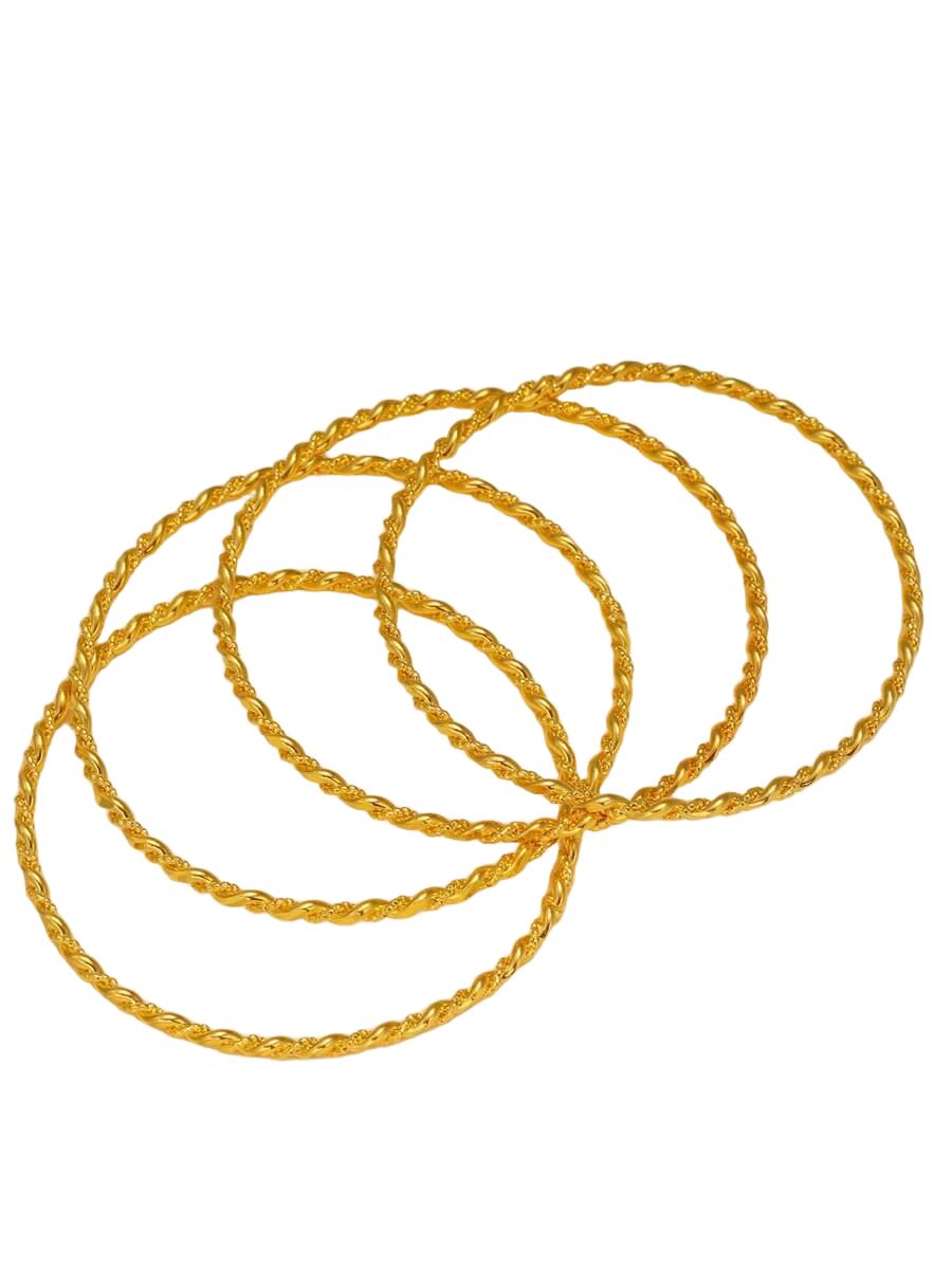 złote bransoletki 4-pack