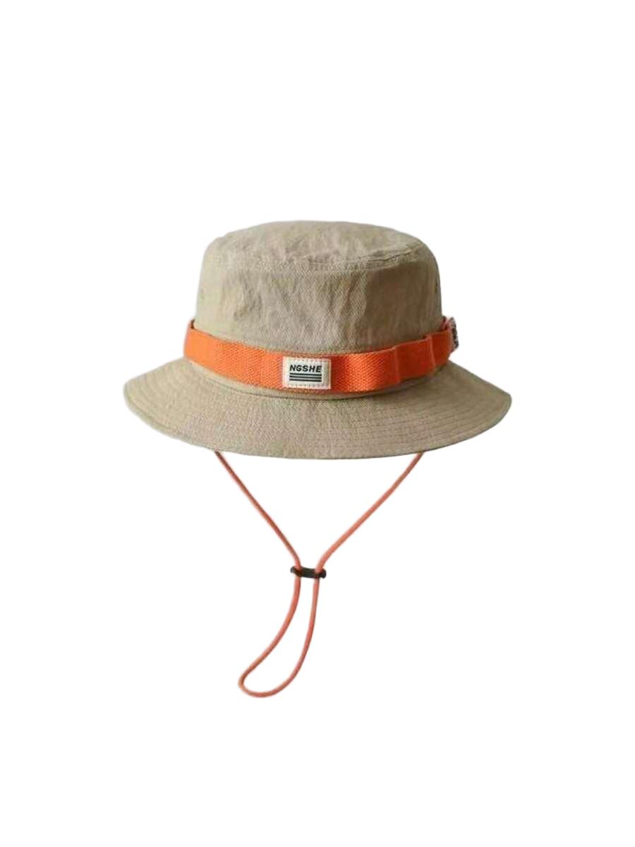 beżowy kapelusz bucket