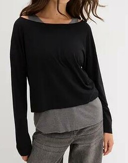 top I BLUZkA Z DŁUGIM RĘKAWEM 