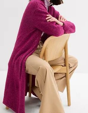 SWETER DAMSKI KARDIGAN MIDI