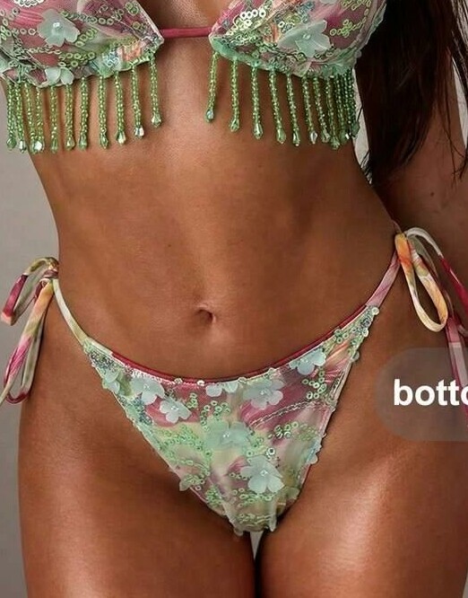DÓŁ OD BIKINI PRINT KWIATY