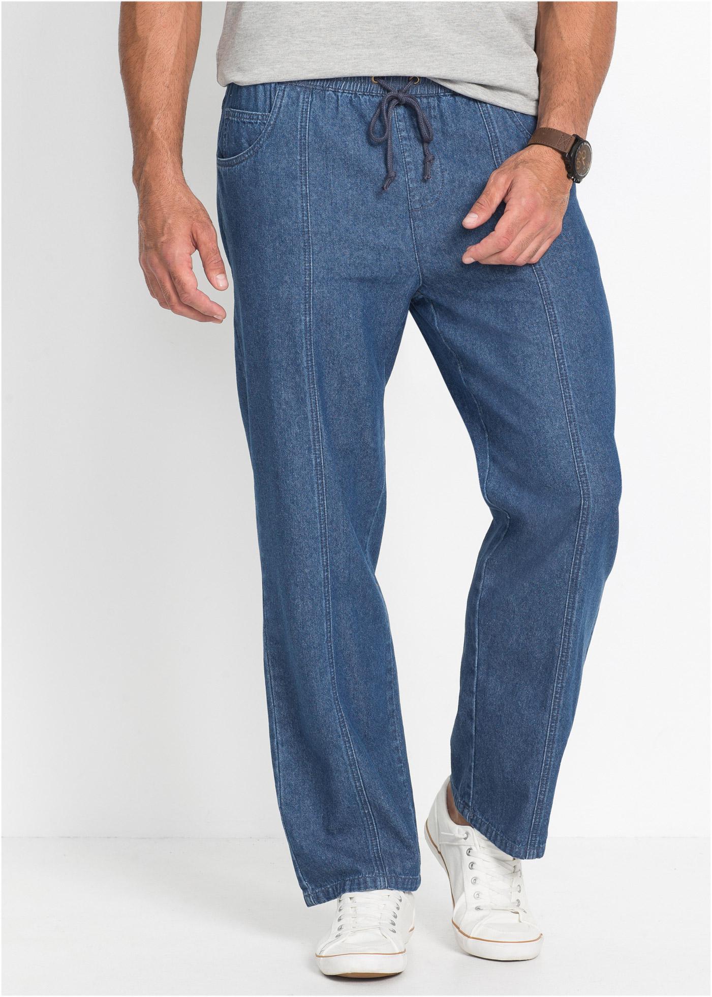 niebieskie spodnie jeans wiązanie 