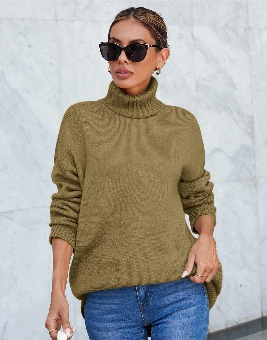 BEŻOWY SWETER GOLF