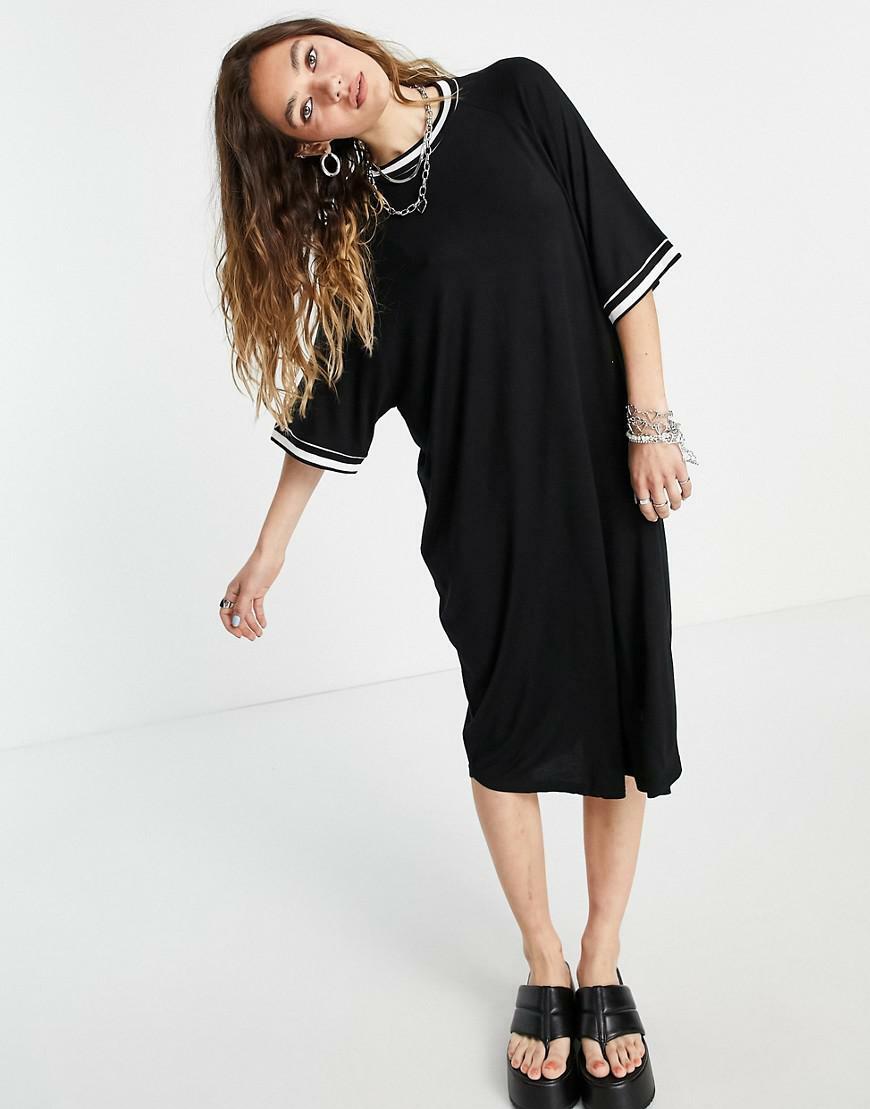 MIDI SUKIENKA OVERSIZE KONTRAST