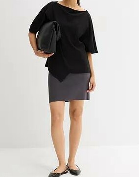 SPÓDNICA PLUS SIZE PRZED KOLANO 