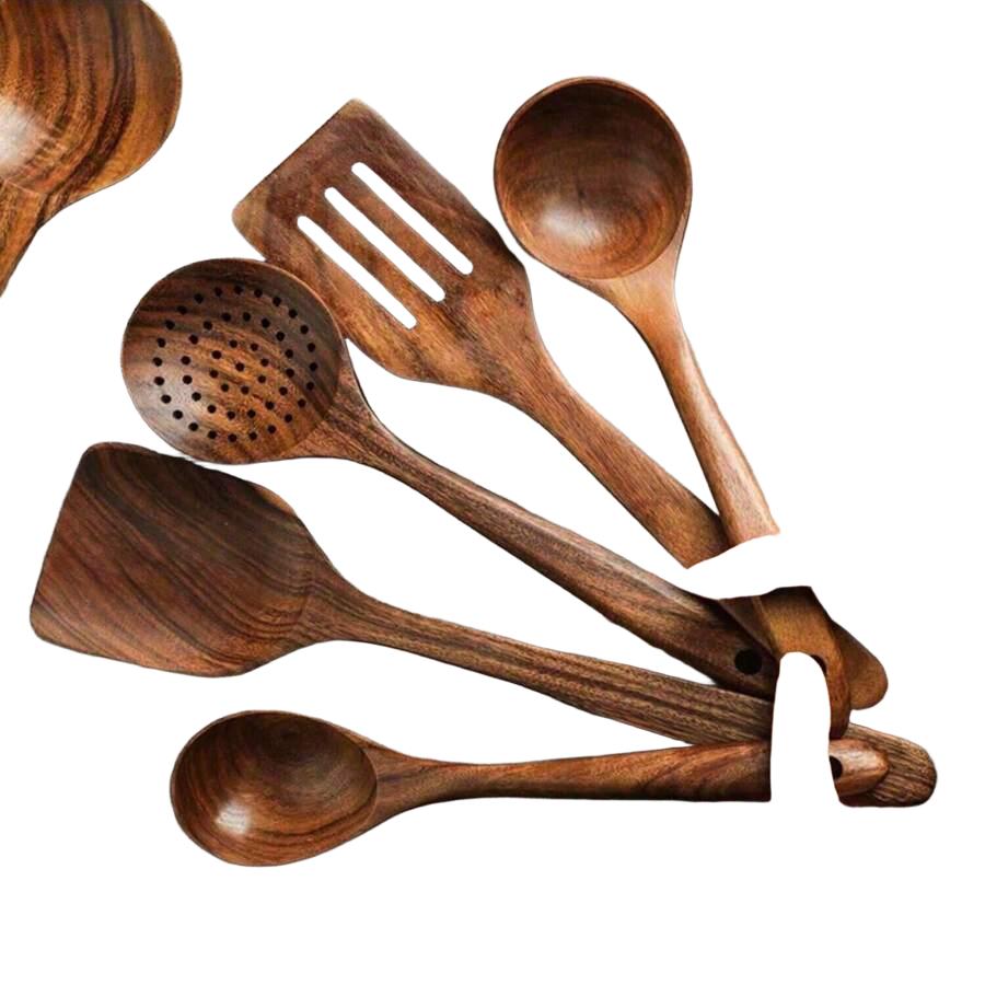 drewniane łyżki 5-pack
