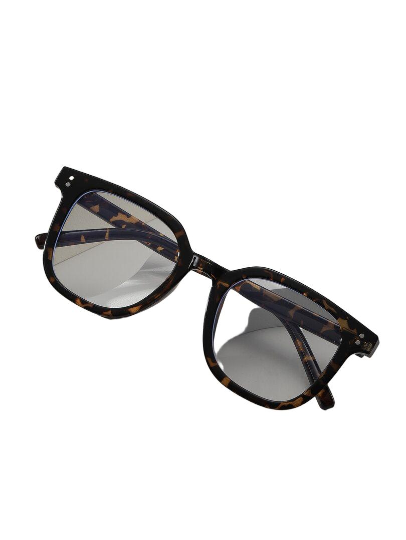 okulary zerówki animal print