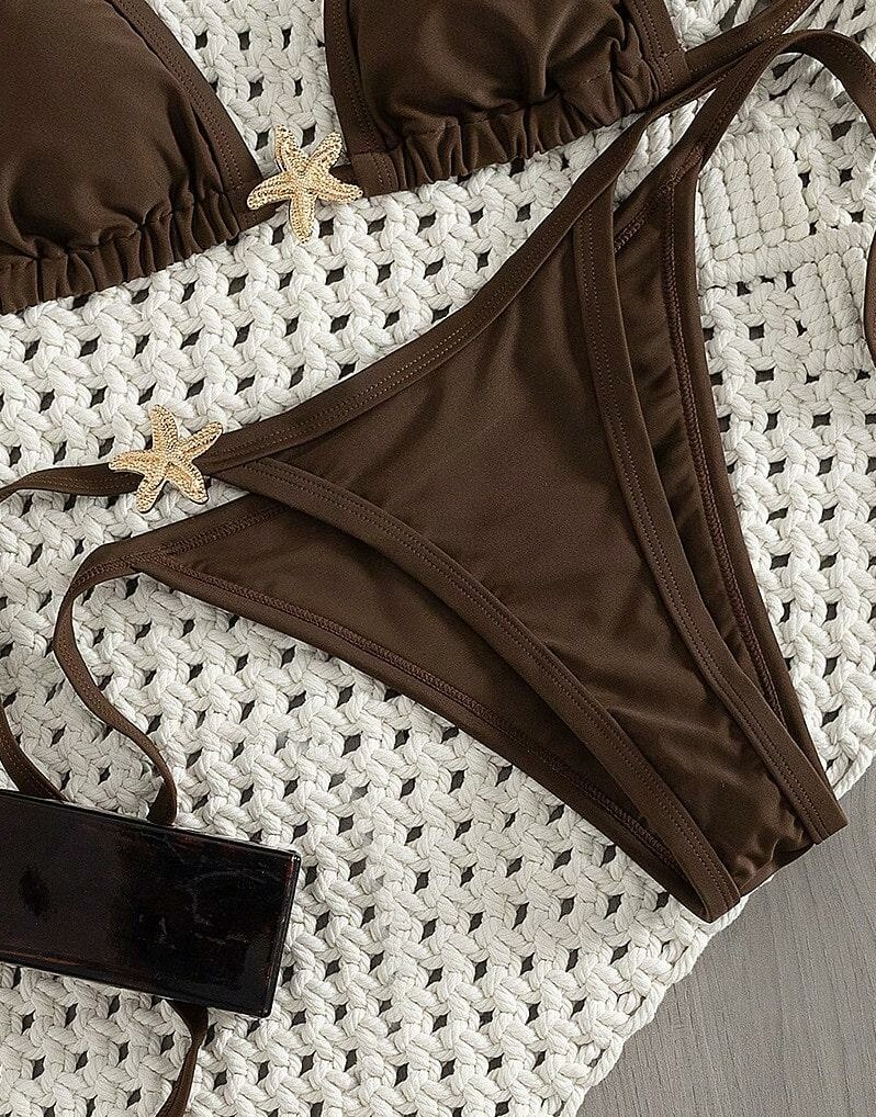 brązowy dół od bikini