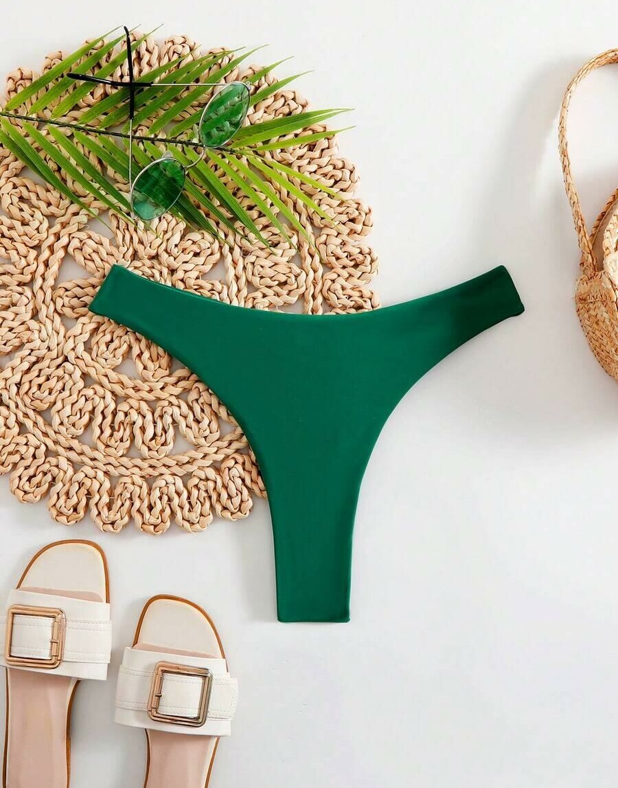 zielony dół od bikini
