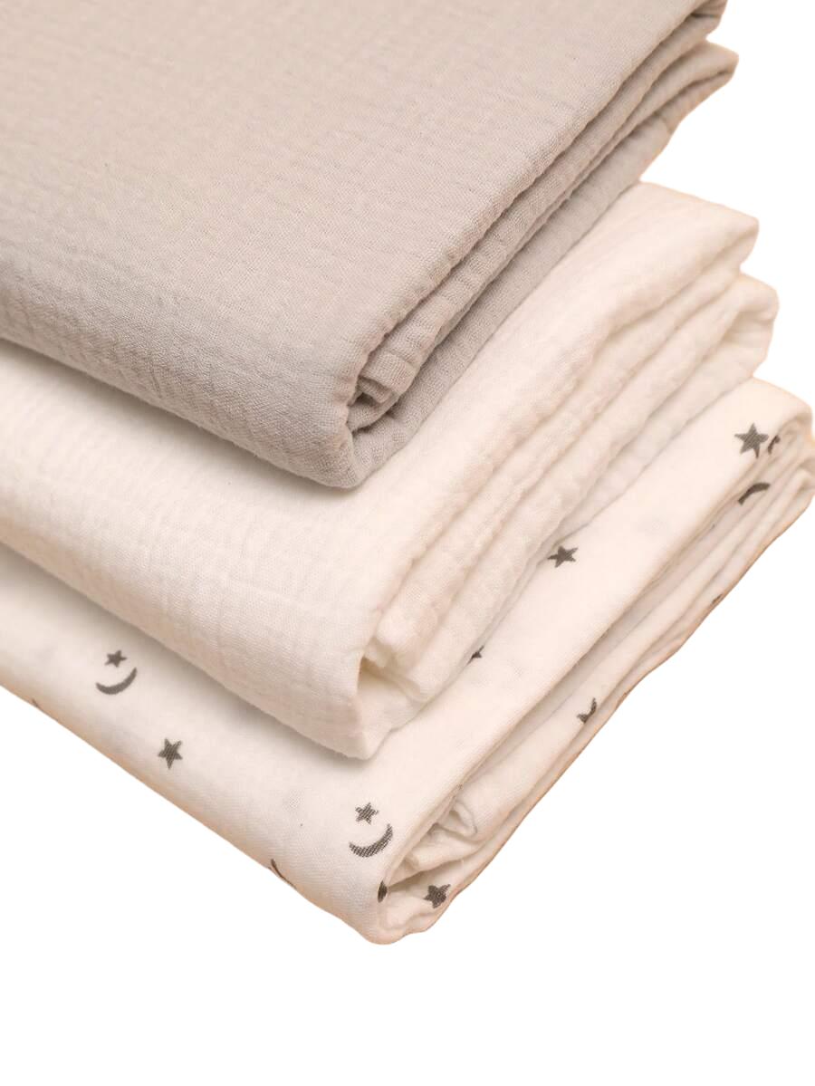 kolorowy koc dla niemowląt 3-pack