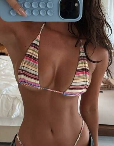 góra od bikini wzór paski