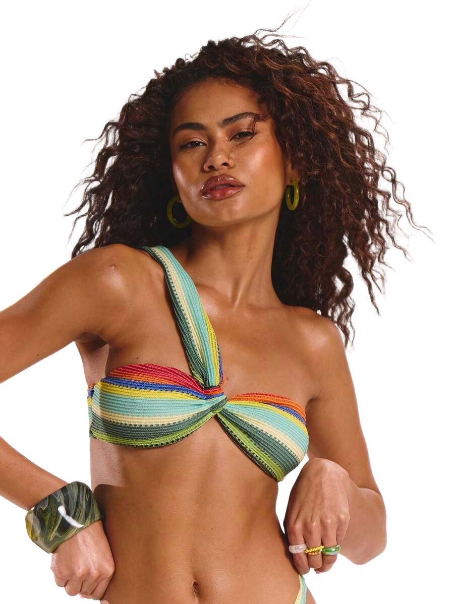 BIKINI GÓRNA CZĘŚĆ PASKI Z POLIESTRU