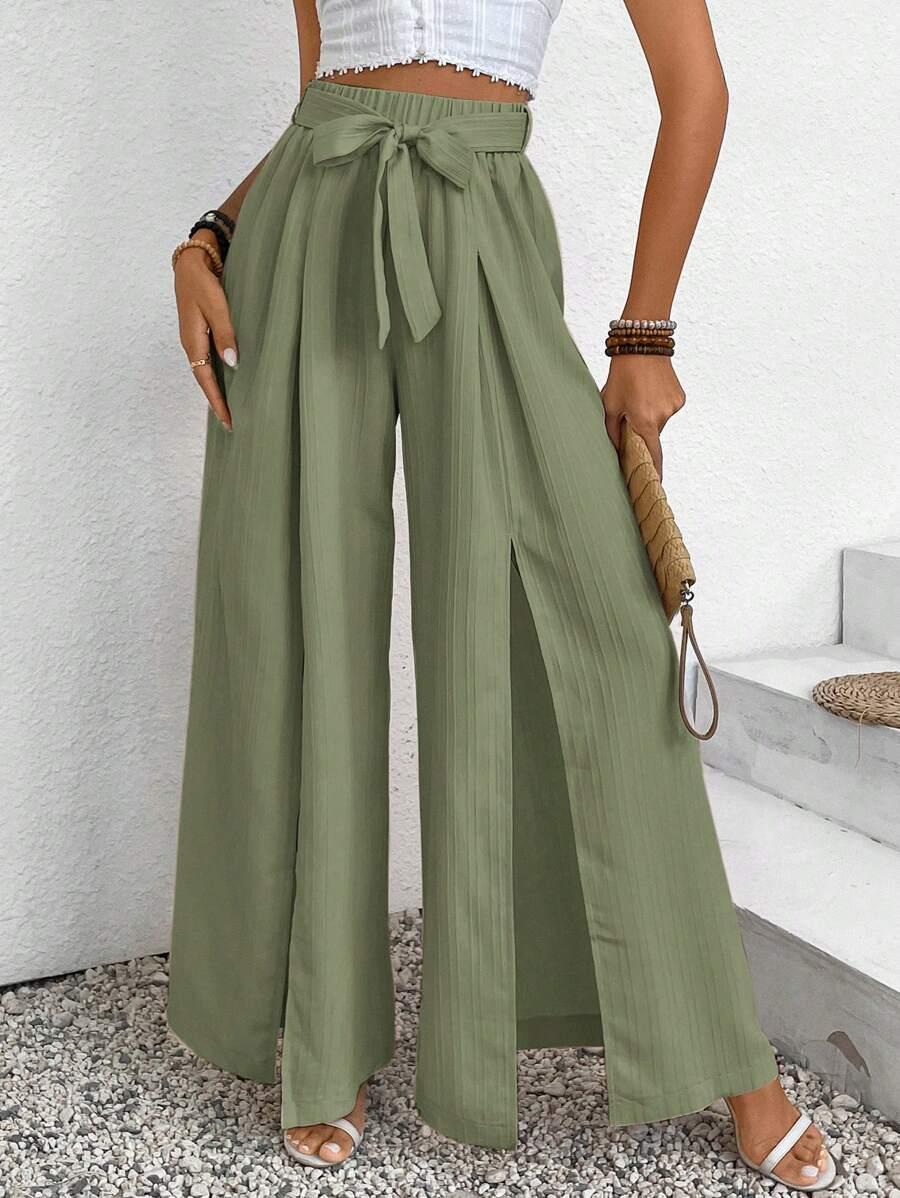ZIELONE SPODNIE CASUAL