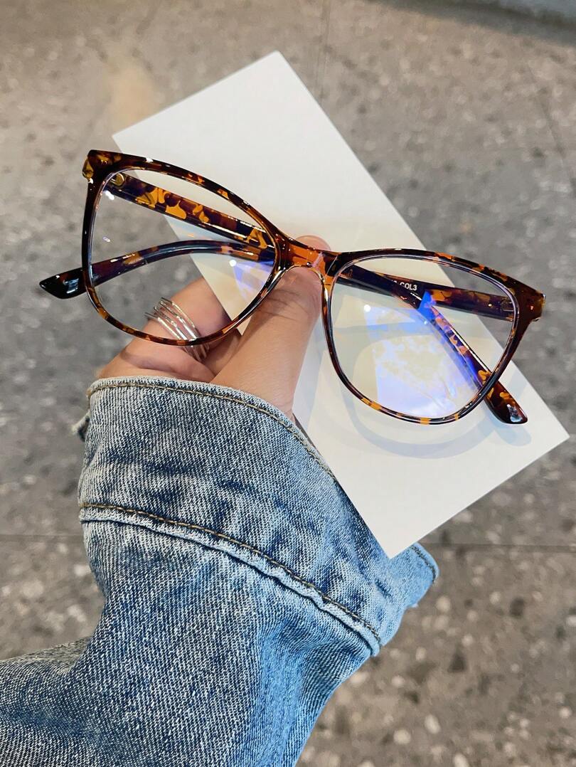 okulary zerówki animal print
