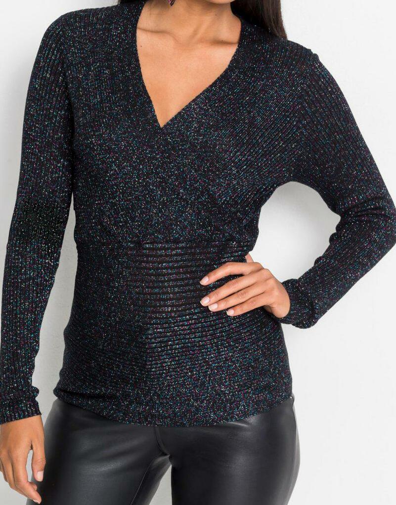 SWETER DAMSKI BROKATOWY