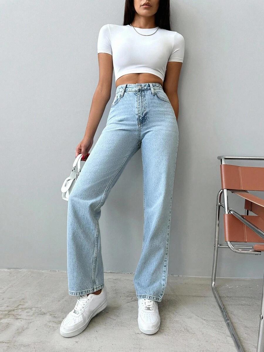 NIEBIESKIE SPODNIE JEANS 