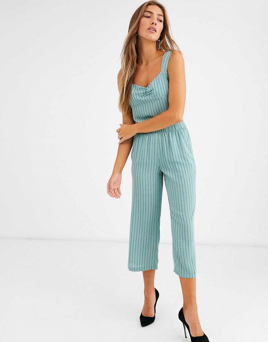 ZIELONY CROP TOP PASKI