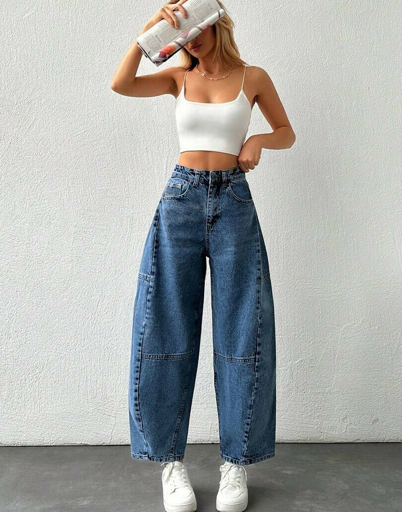 SPODNIE JEANS WYSOKI STAN