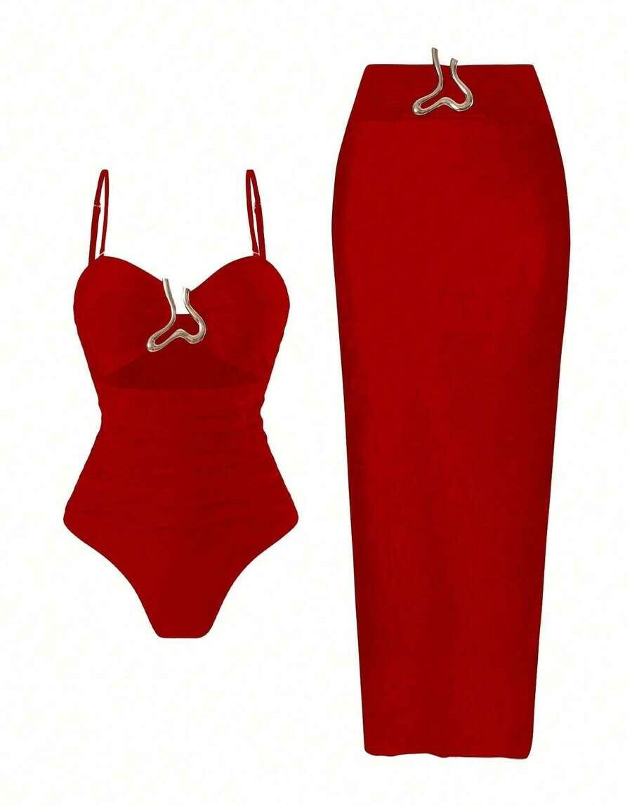 komplet DWUCZĘŚCIOWY STRÓJ KĄPIELOWY sarong