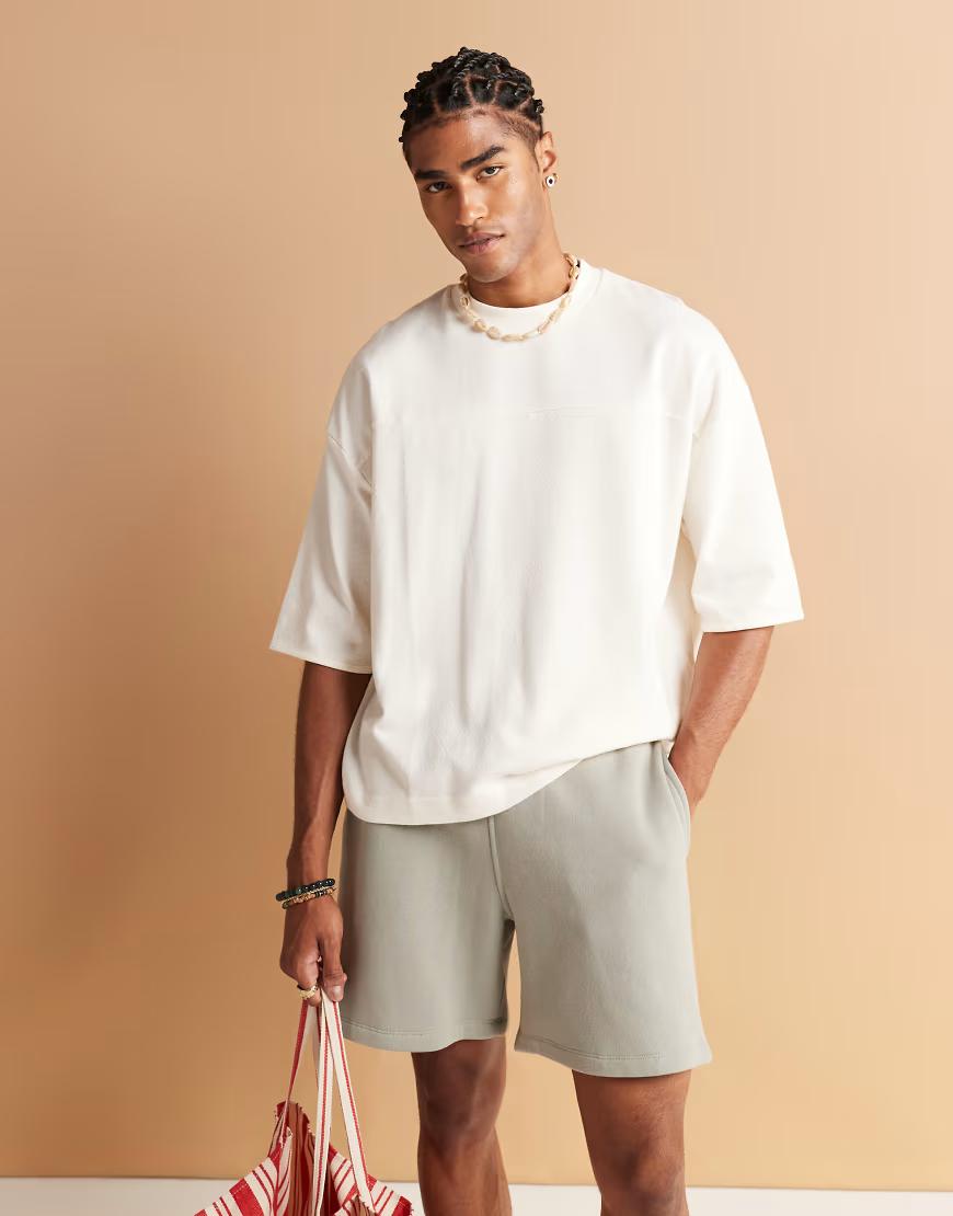 KREMOWY T-SHIRT BASIC