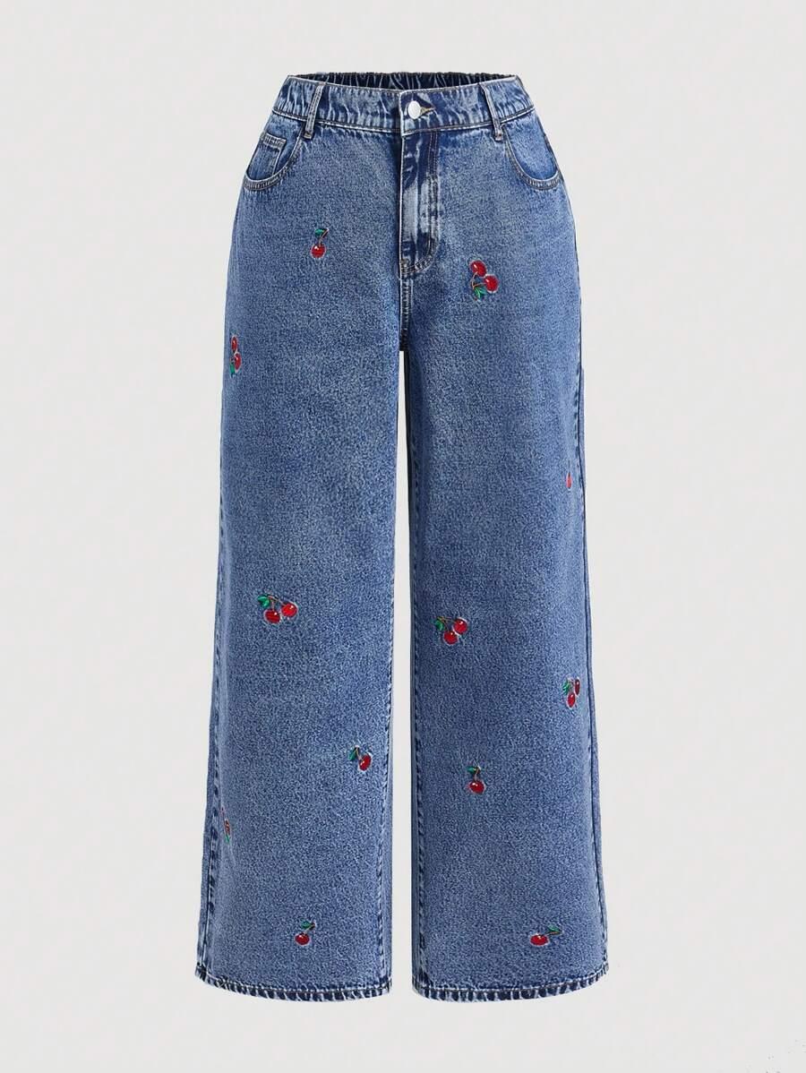 niebieskie spodnie jeans
