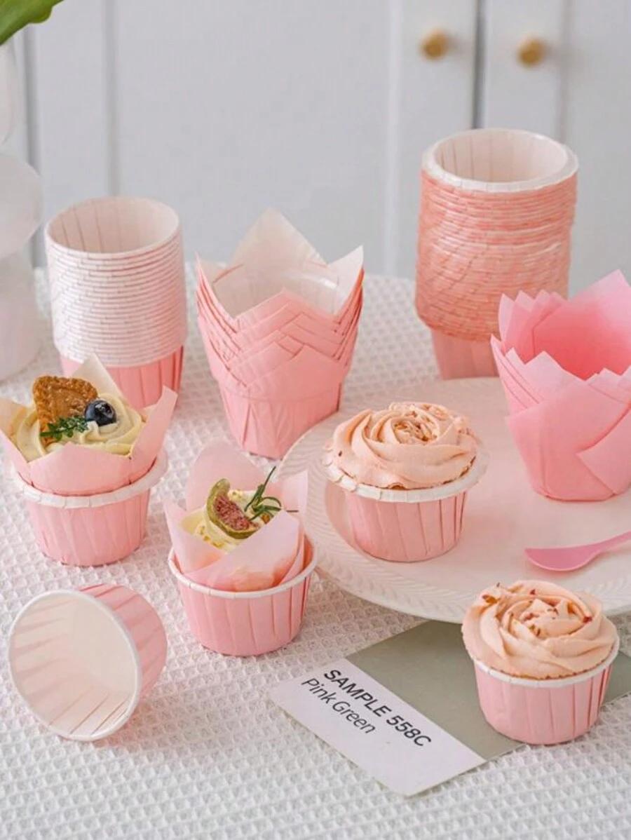 Różowe formy do muffinek