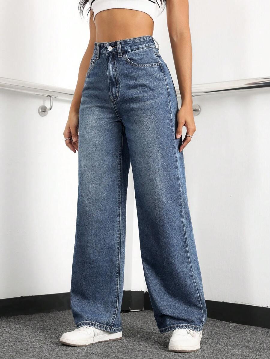 NIEBIESKIE SPODNIE JEANS 