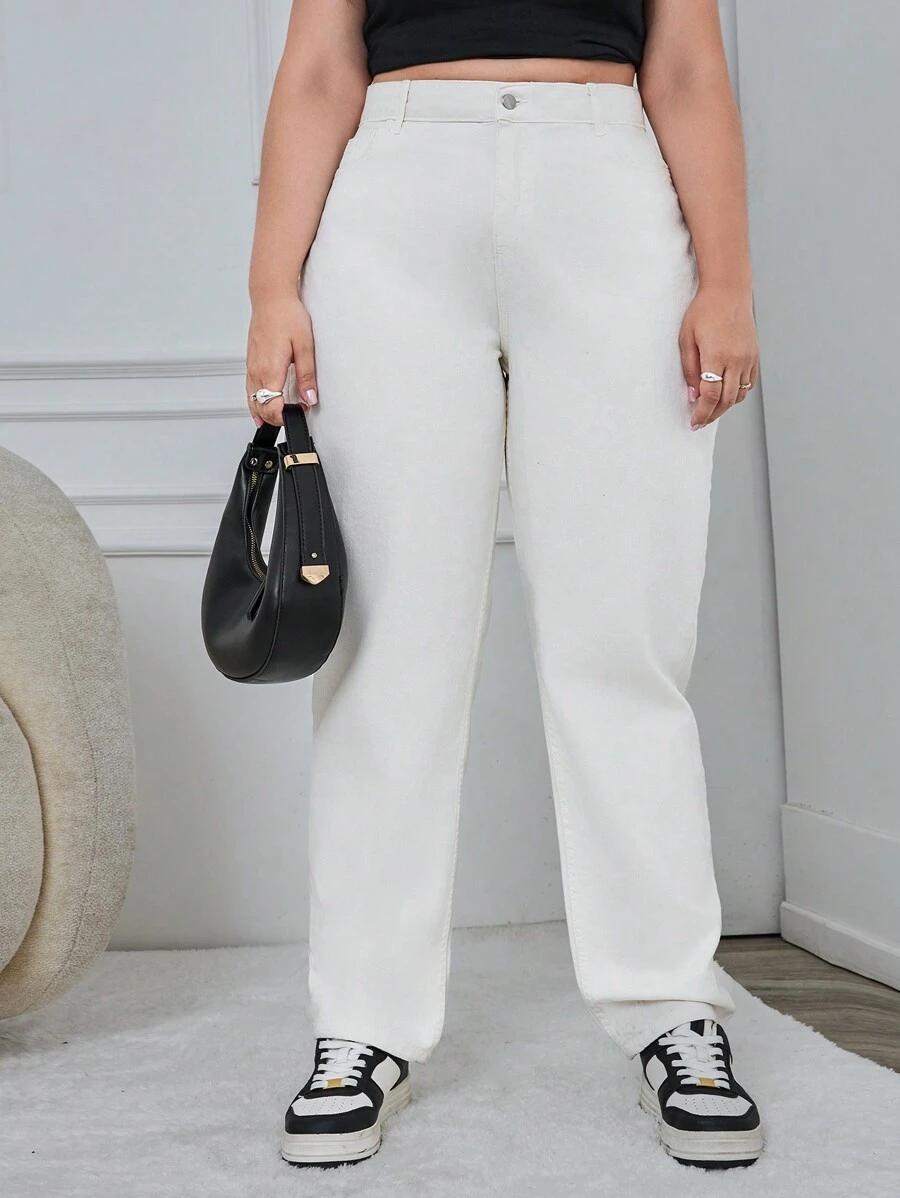 białe spodnie jeans