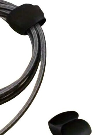 czarny organizator na kable 5-pack