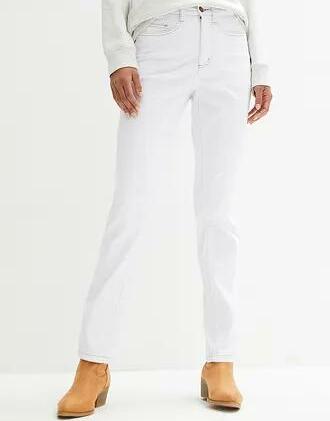 BIAŁE SPODNIE JEANS