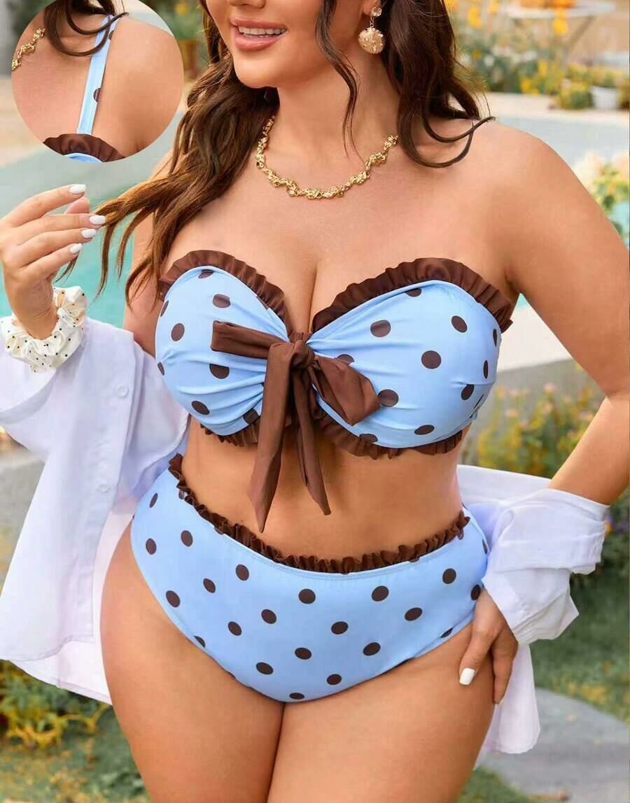 KOMPLET BIKINI WZÓR GROSZKI