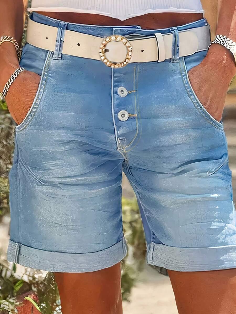 NIEBIESKIE SPODENKI JEANS