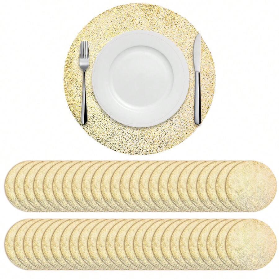 złota podkładka pod talerz 2-pack
