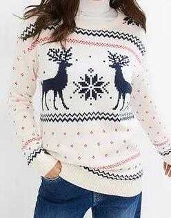 SWETER Z ZIMOWYM MOTYWEM
