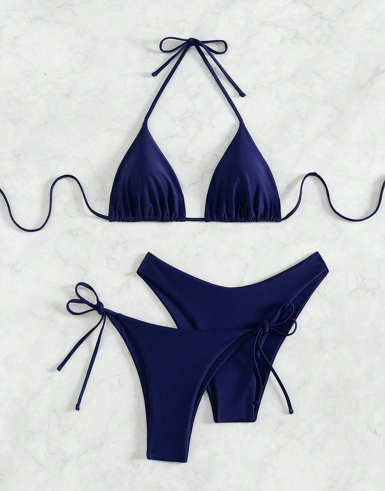 GRANATOWY KOMPLET BIKINI