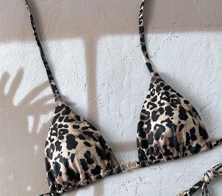 góra od bikini animal print 