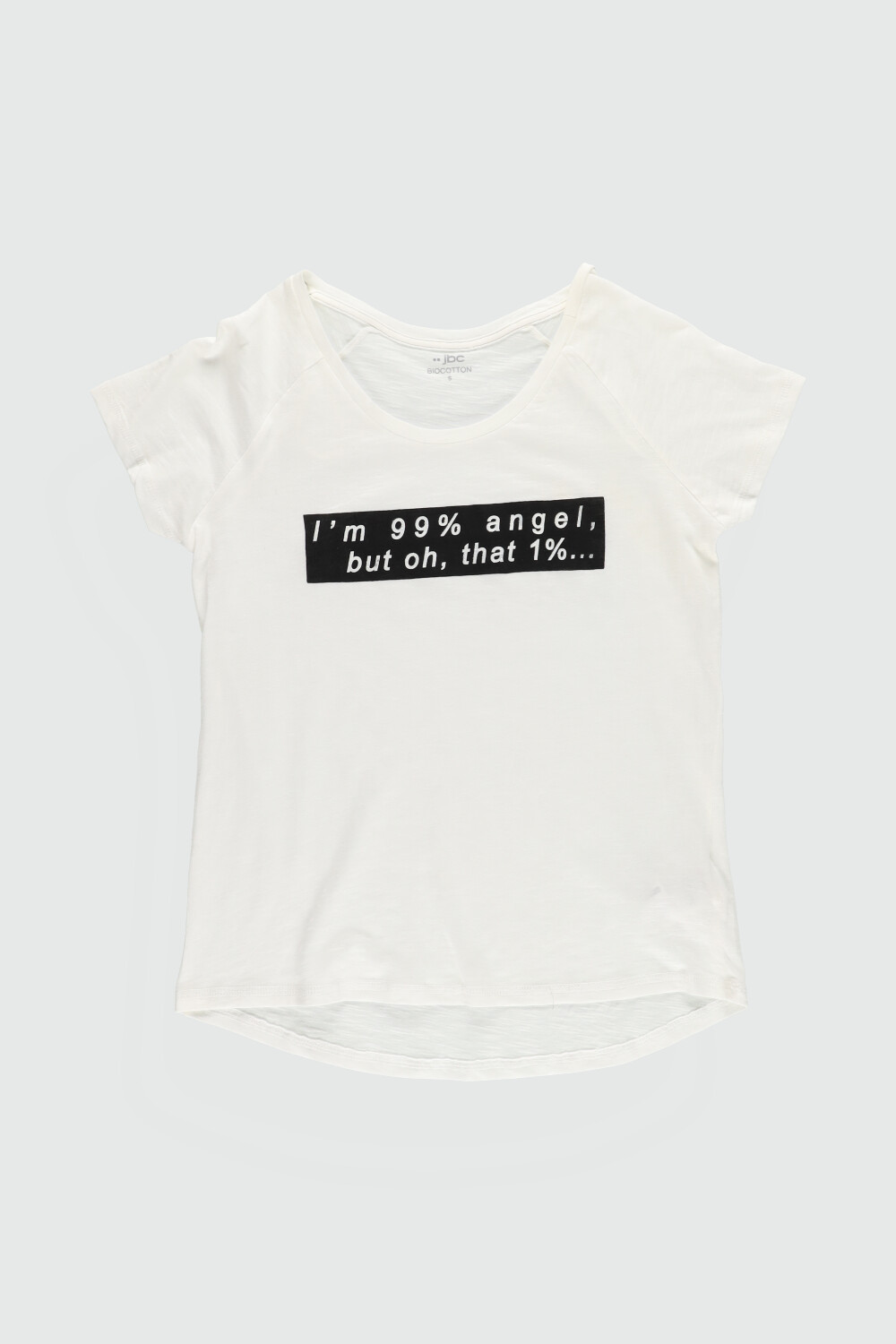 biały t-shirt nadruk