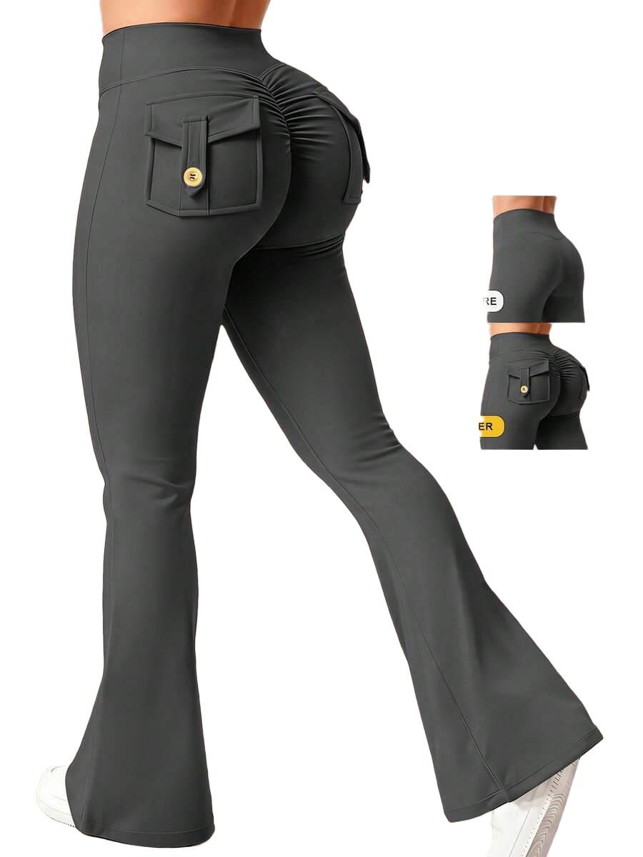 LEGGINSY DZWONY Z KIESZENIAMI