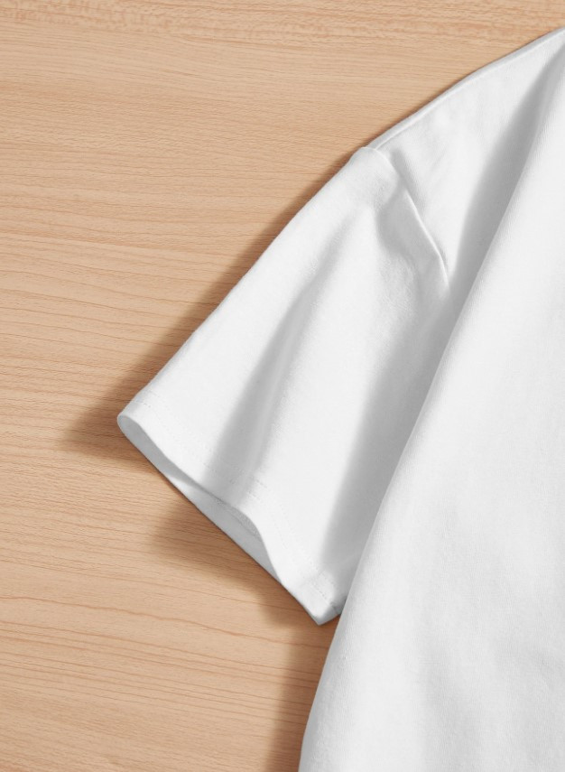 biały t-shirt print