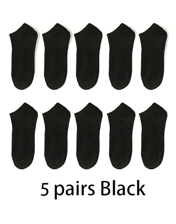 CZARNE SKARPETKI STOPKI 5-PACK