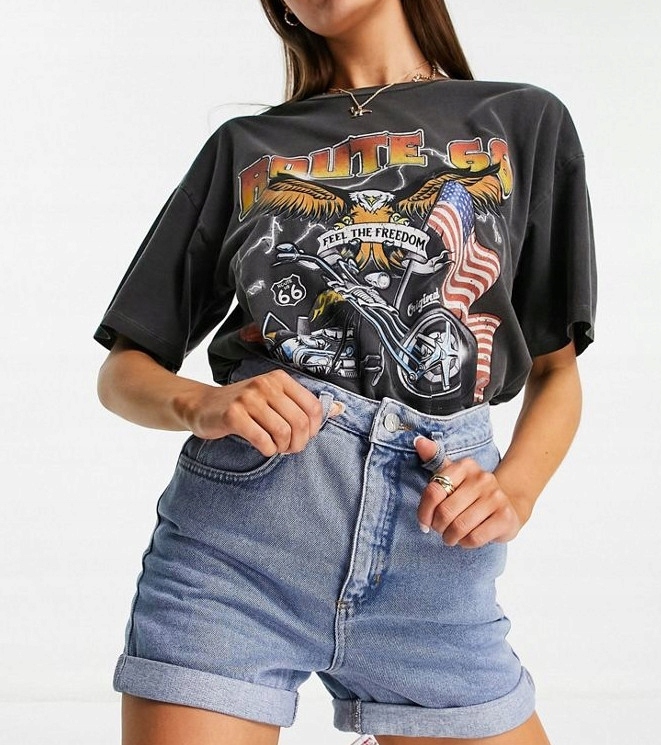 NIEBIESKIE SPODENKI JEANS