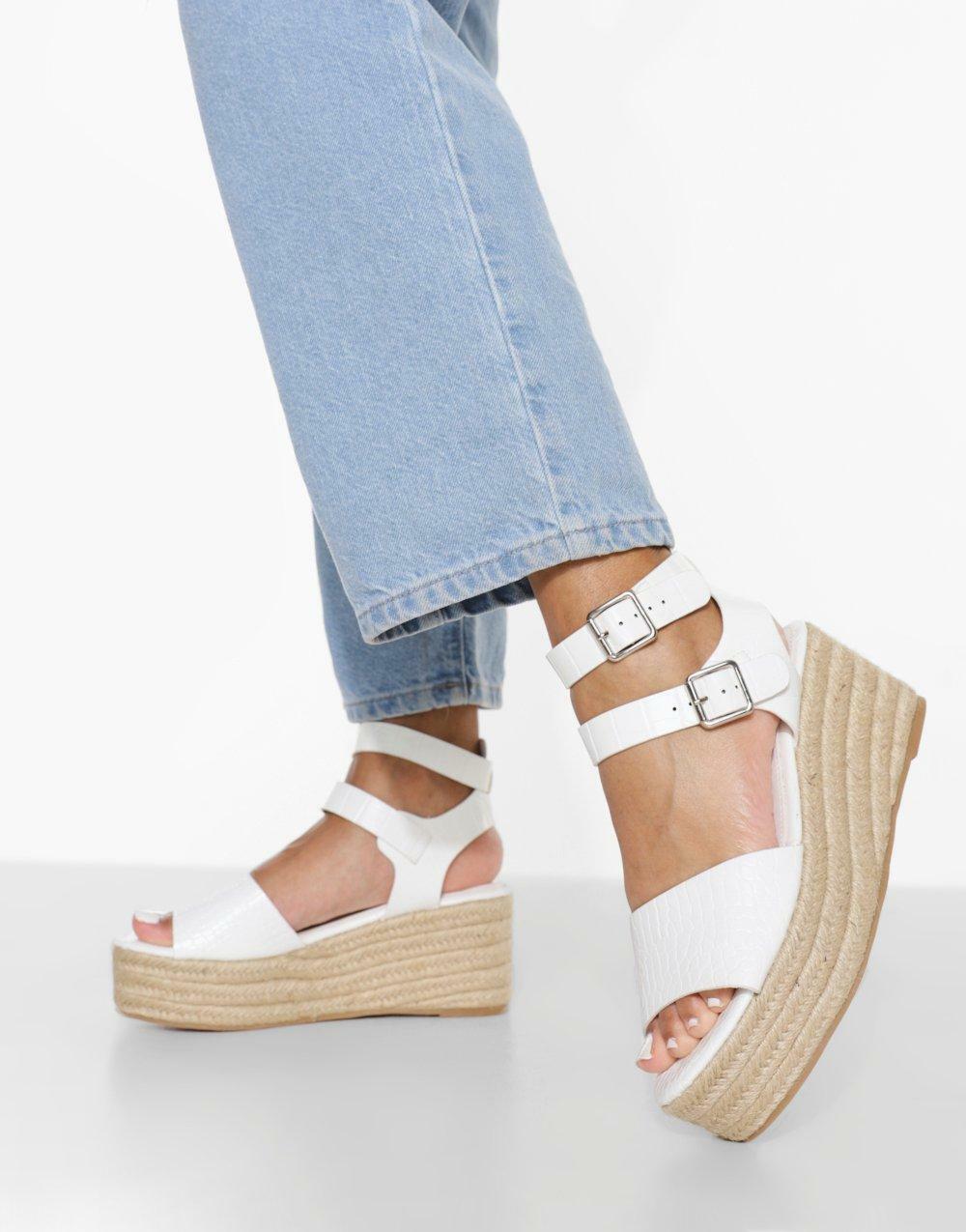 BIAŁE SANDAŁY ESPADRYLE