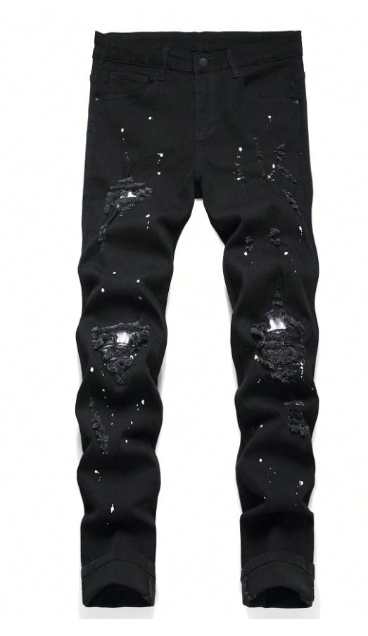 czarne spodnie jeans