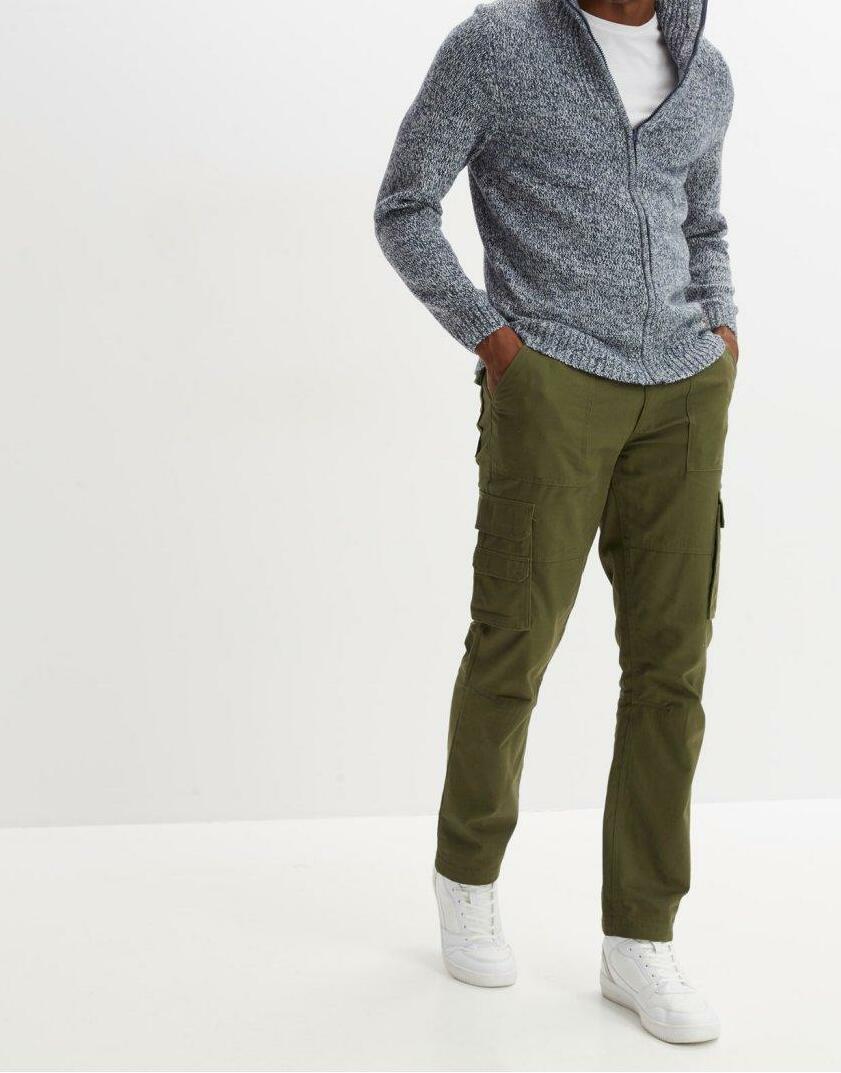 SWETER MĘSKI ROZPINANY Z STÓJKA 