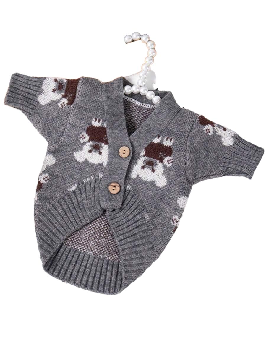 dzianinowy sweter dla psa