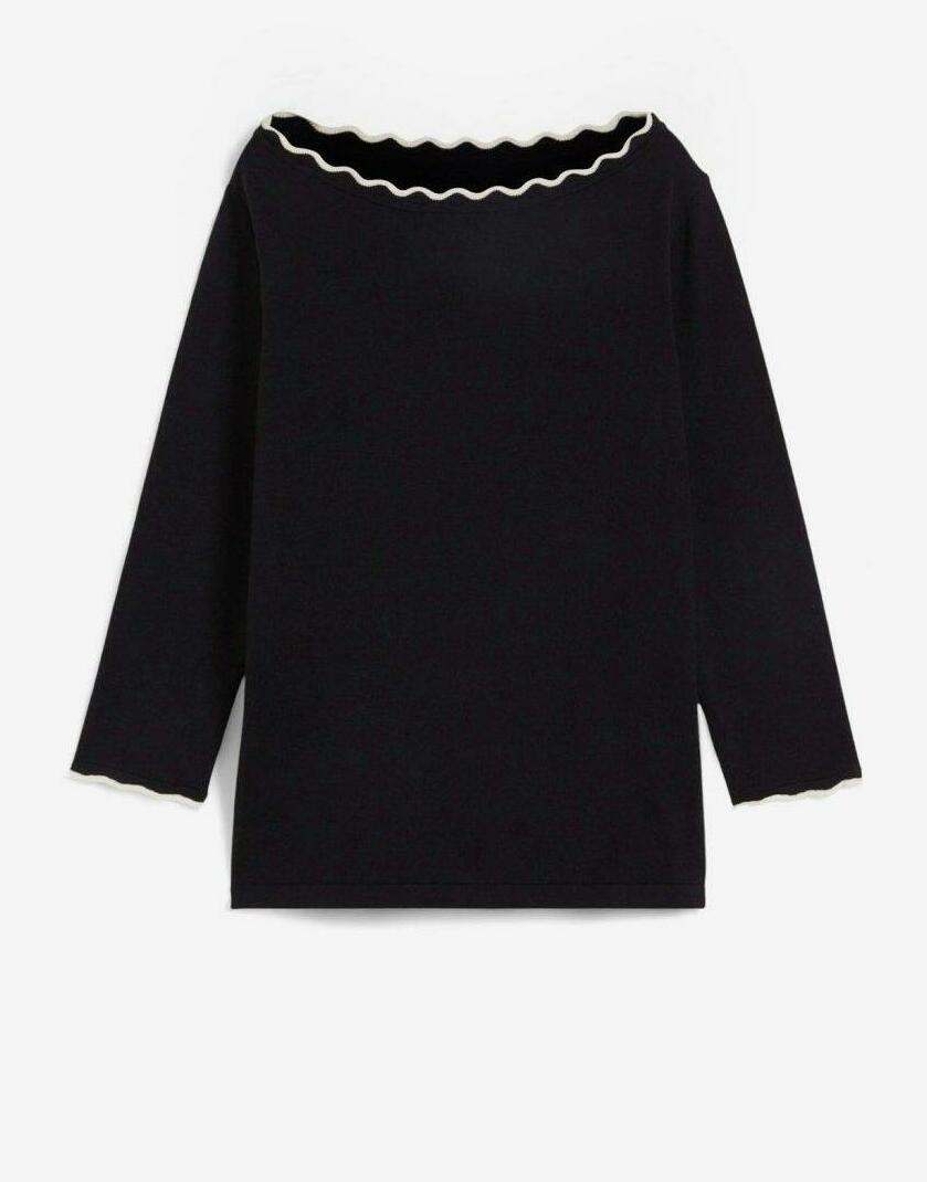 SWETER DAMSKI OZDOBNY DEKOLT 