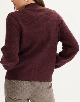 SWETER ROZPINANY W WARKOCZE