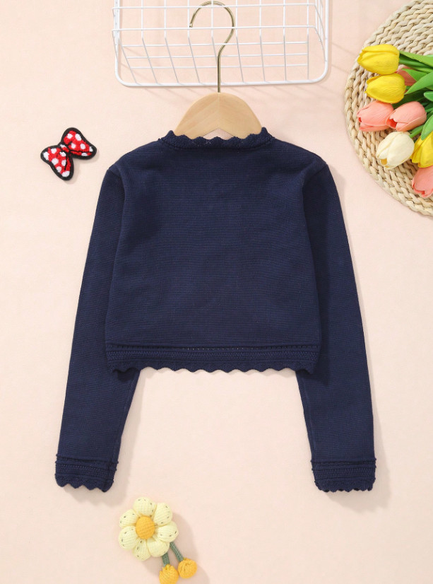 GRANATOWY SWETER GUZIKI 